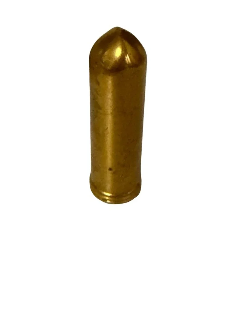 Vintage 1940s Revlon Plumb Beautiful Bullet Lipstick Tube Brass Cosmetic Case